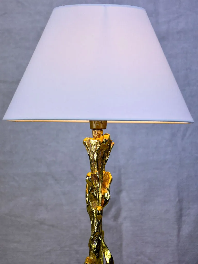 1990's gilded bronze lamp attributed to Pierre Casanove