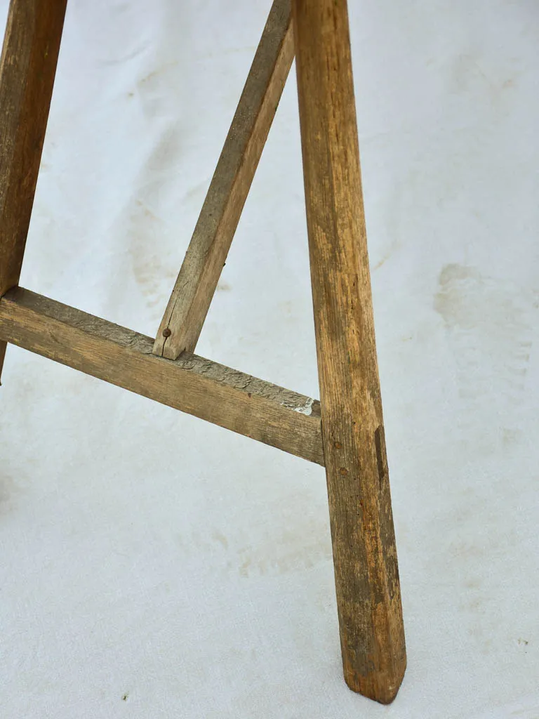 19th Century French washing table with cross-bracing 59" x  15¼"