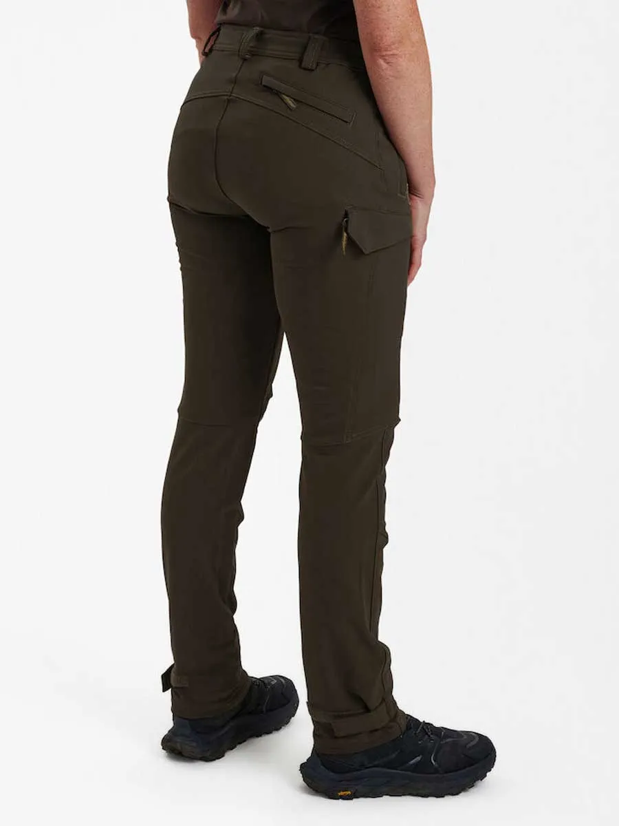 30% OFF DEERHUNTER Lady Ann Full Stretch Trousers - Fallen Leaf - Size: UK 16 (EU44)