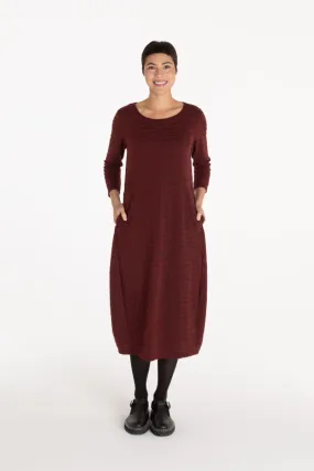 3/4 Sleeve Textured Dress Holiday