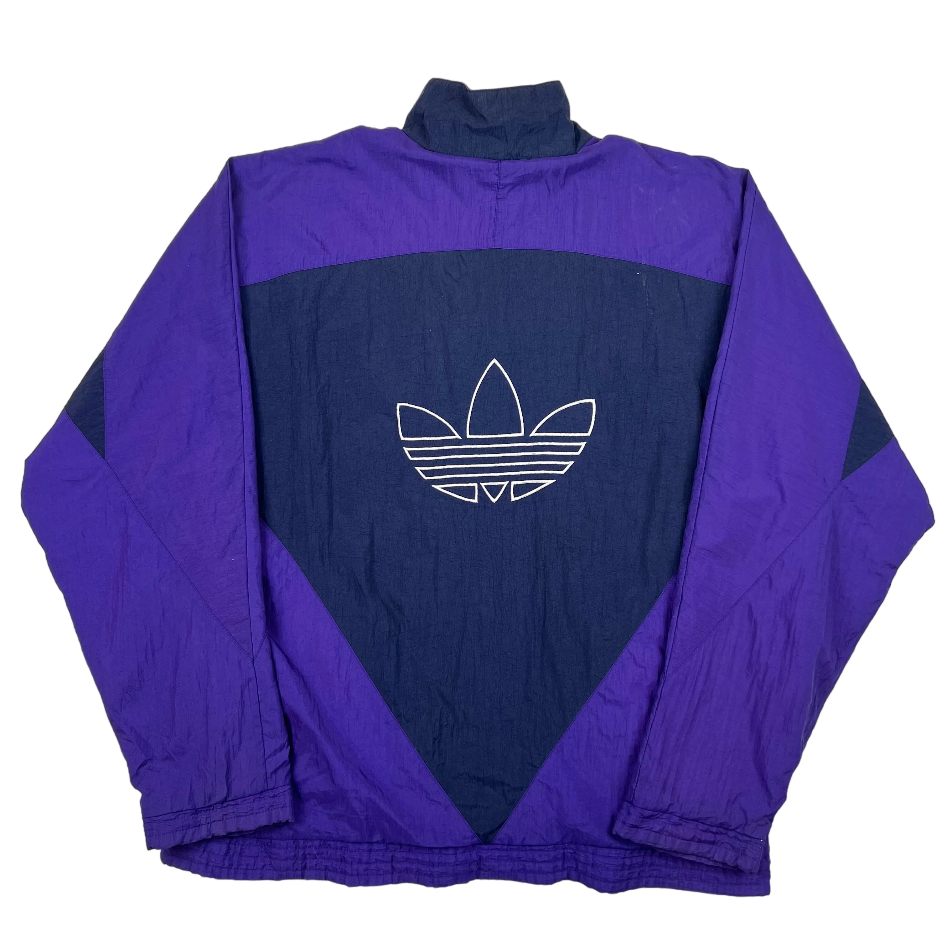 Adidas 90's Colourblock Track Jacket Purple Navy