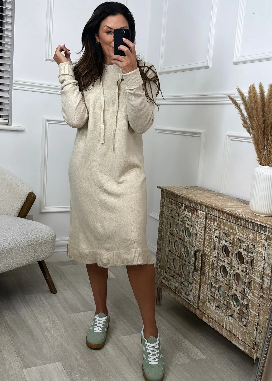 Aletta Nature Hoodie Dress