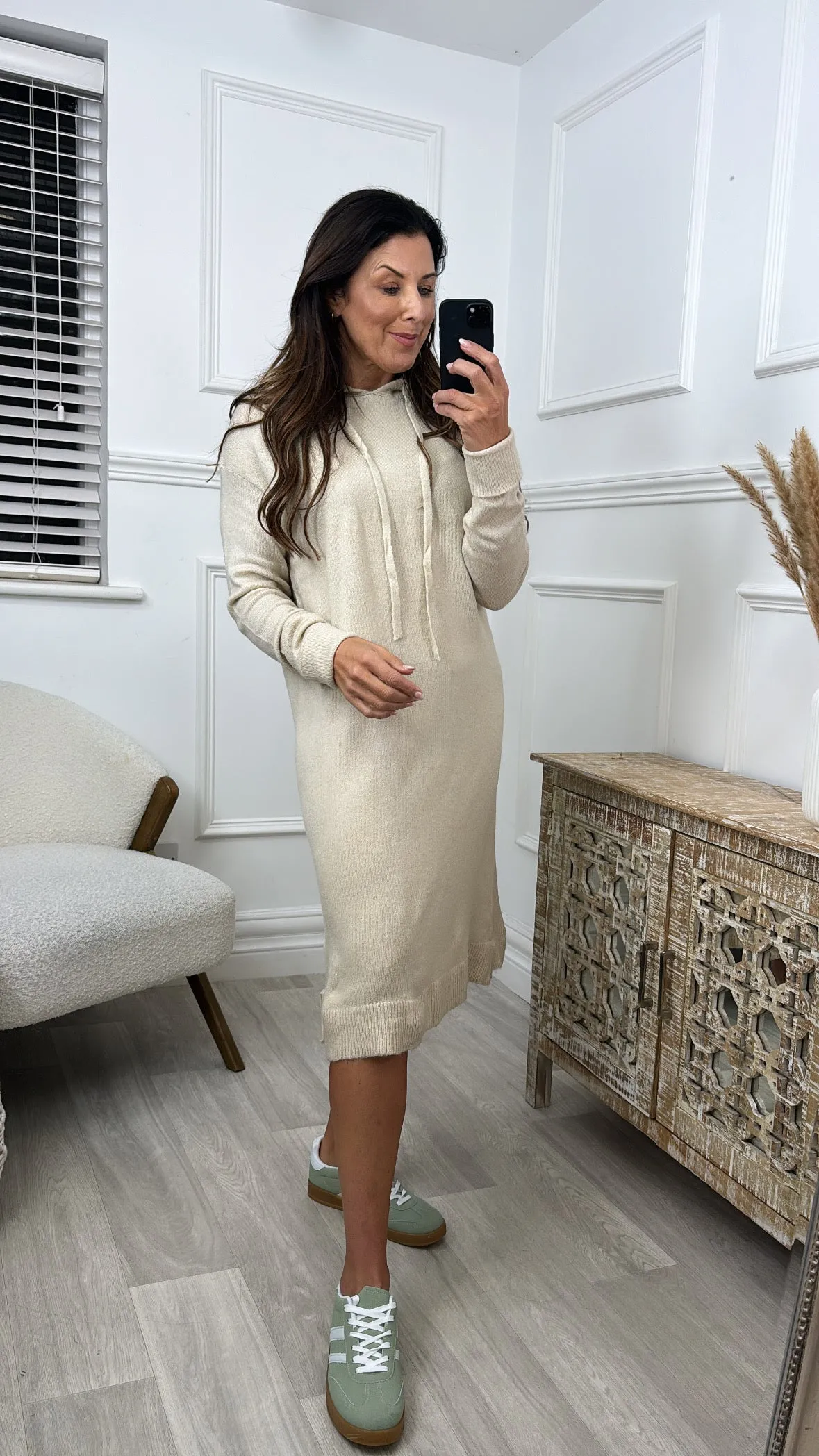 Aletta Nature Hoodie Dress