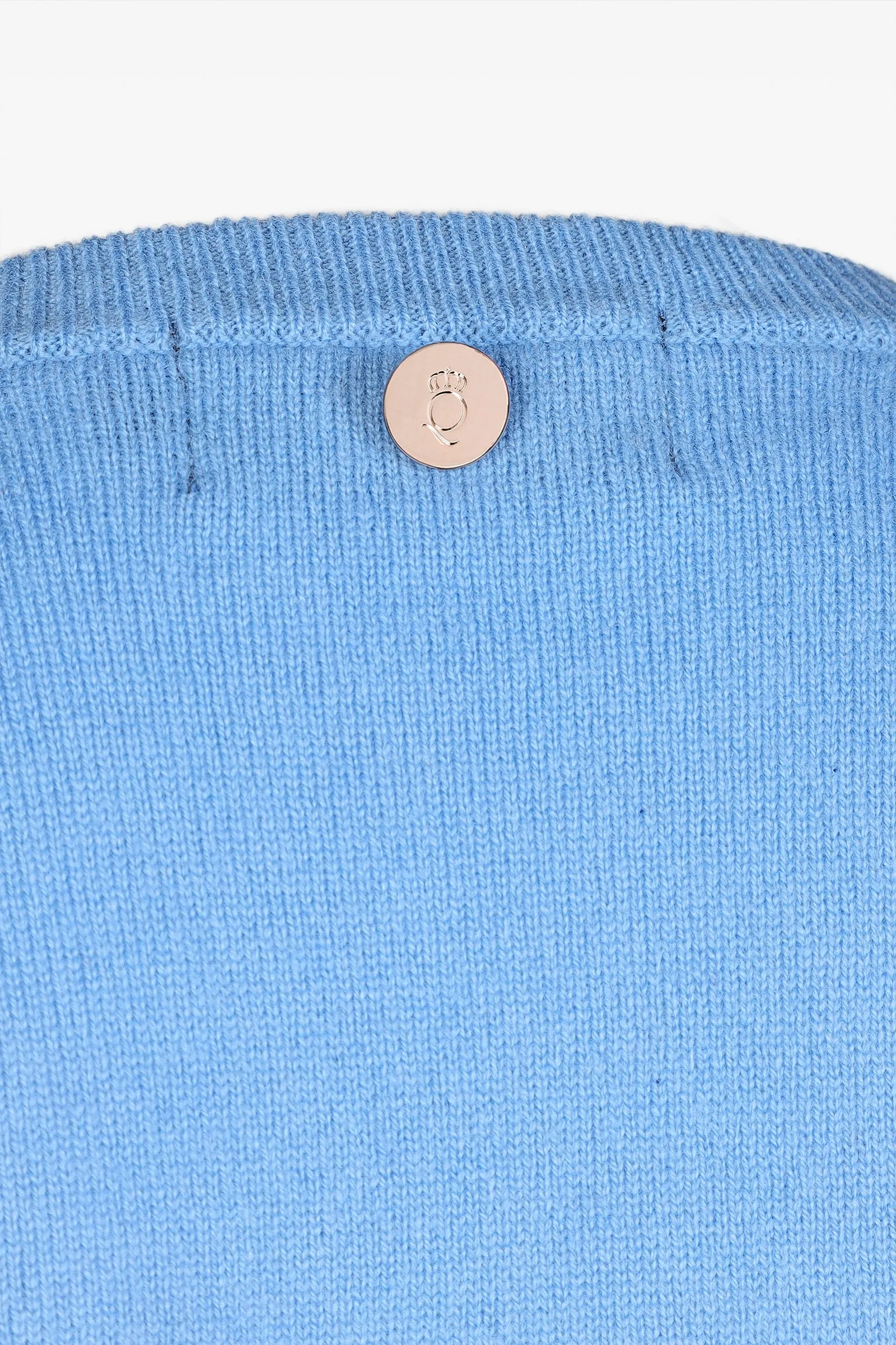 Alice Ladies Cashmere V-Neck Jumper in Dream Blue