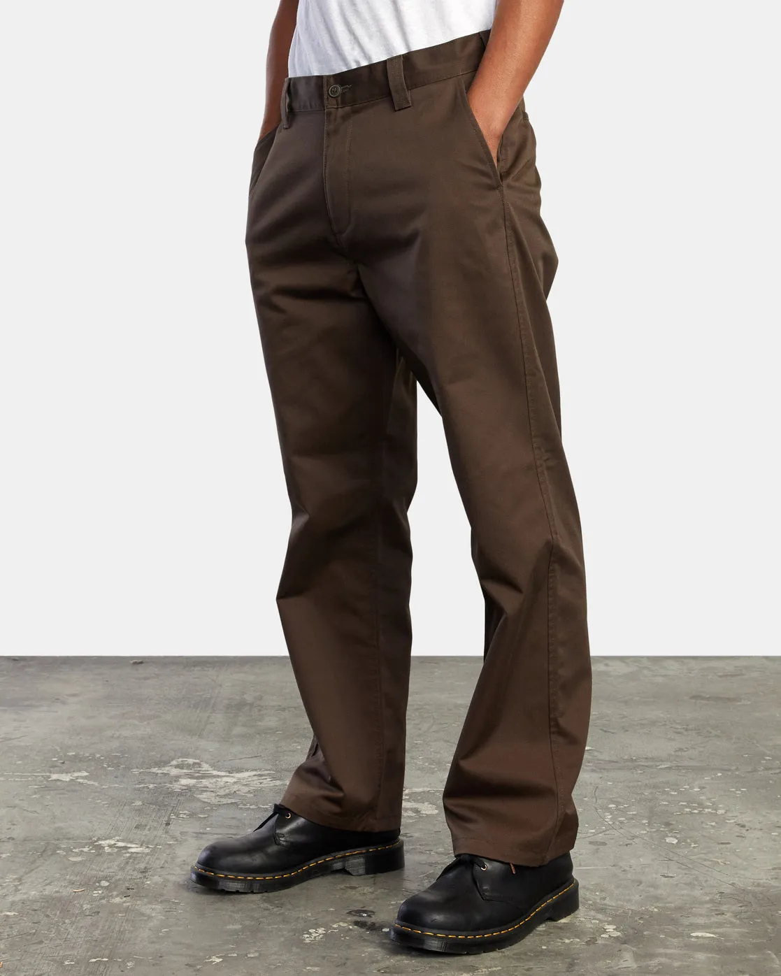 Americana Relaxed Fit Chino Pants - Chocolate