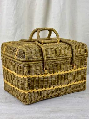 Antique French picnic basket