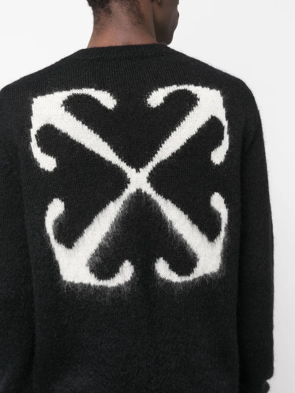 Arrow Intarsia Crew-Neck Jumper