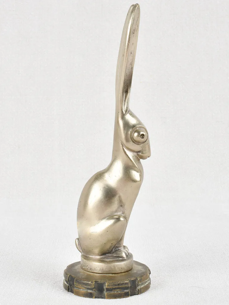 Art Deco Becquerel car mascot - hare 8¼"