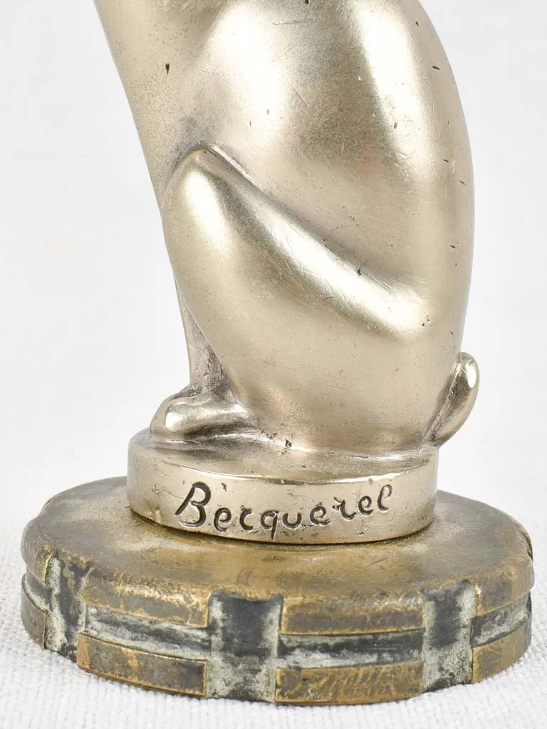 Art Deco Becquerel car mascot - hare 8¼"