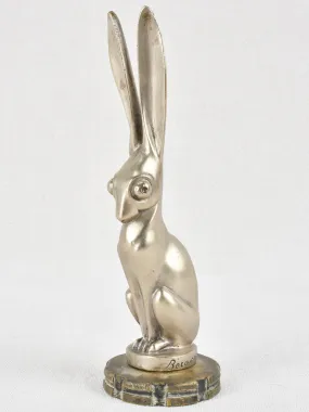 Art Deco Becquerel car mascot - hare 8¼"