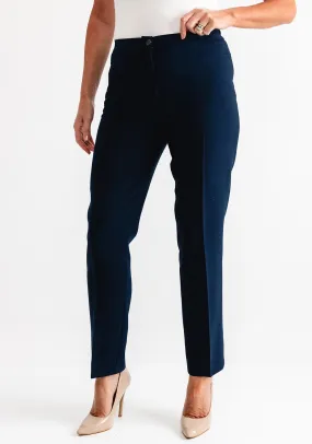 Avalon Sarah Slim Leg Trousers, Navy