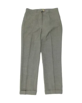 AVANT Womens Straight Casual Trousers IT 46 Large W30 L28 Grey Polyester