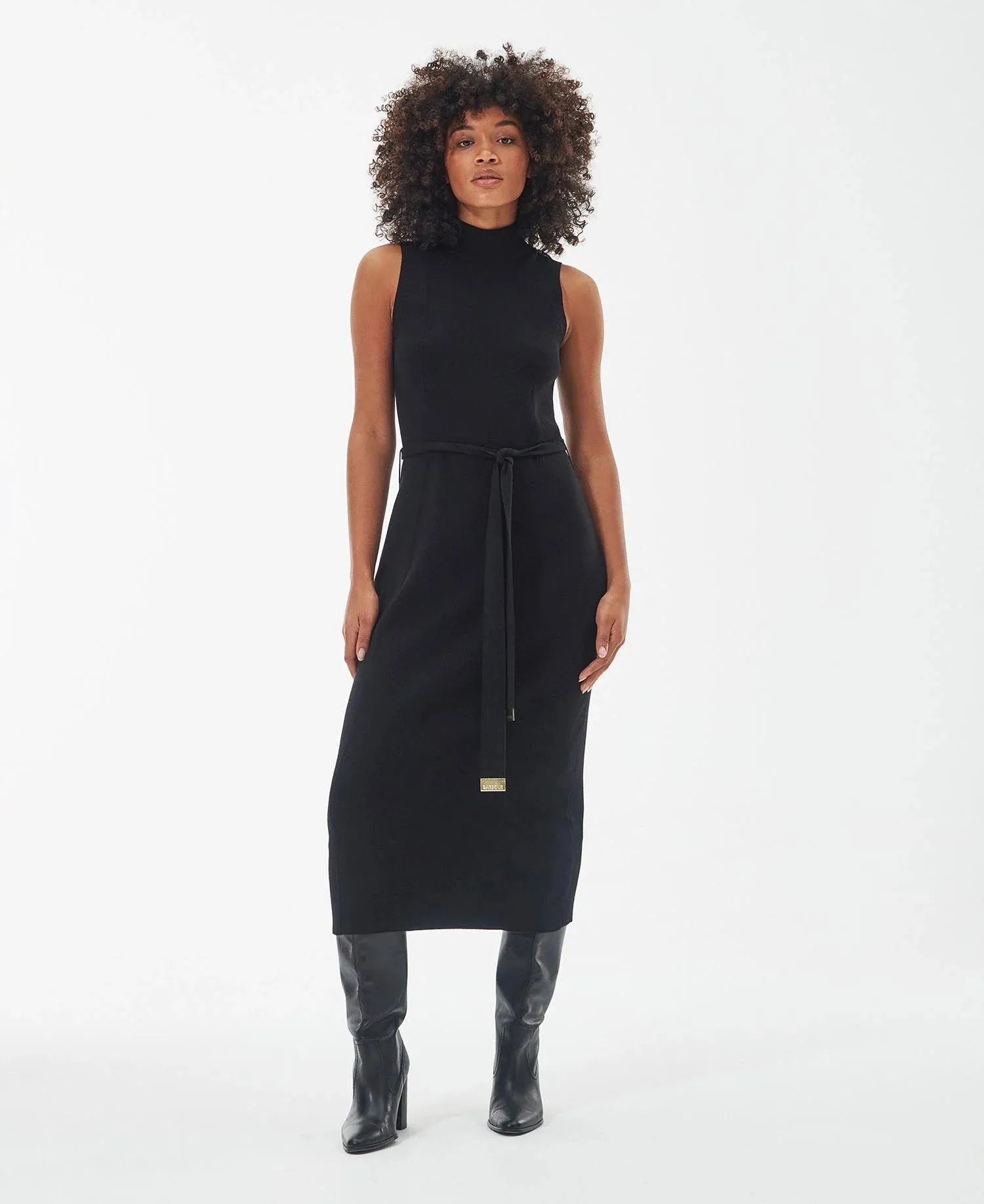 Barbour International Velocete Midi Knit Dress