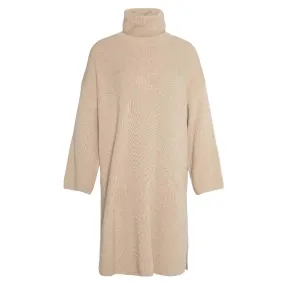 Barbour Rib Stitch Knitted Ladies Dress - White Pepper