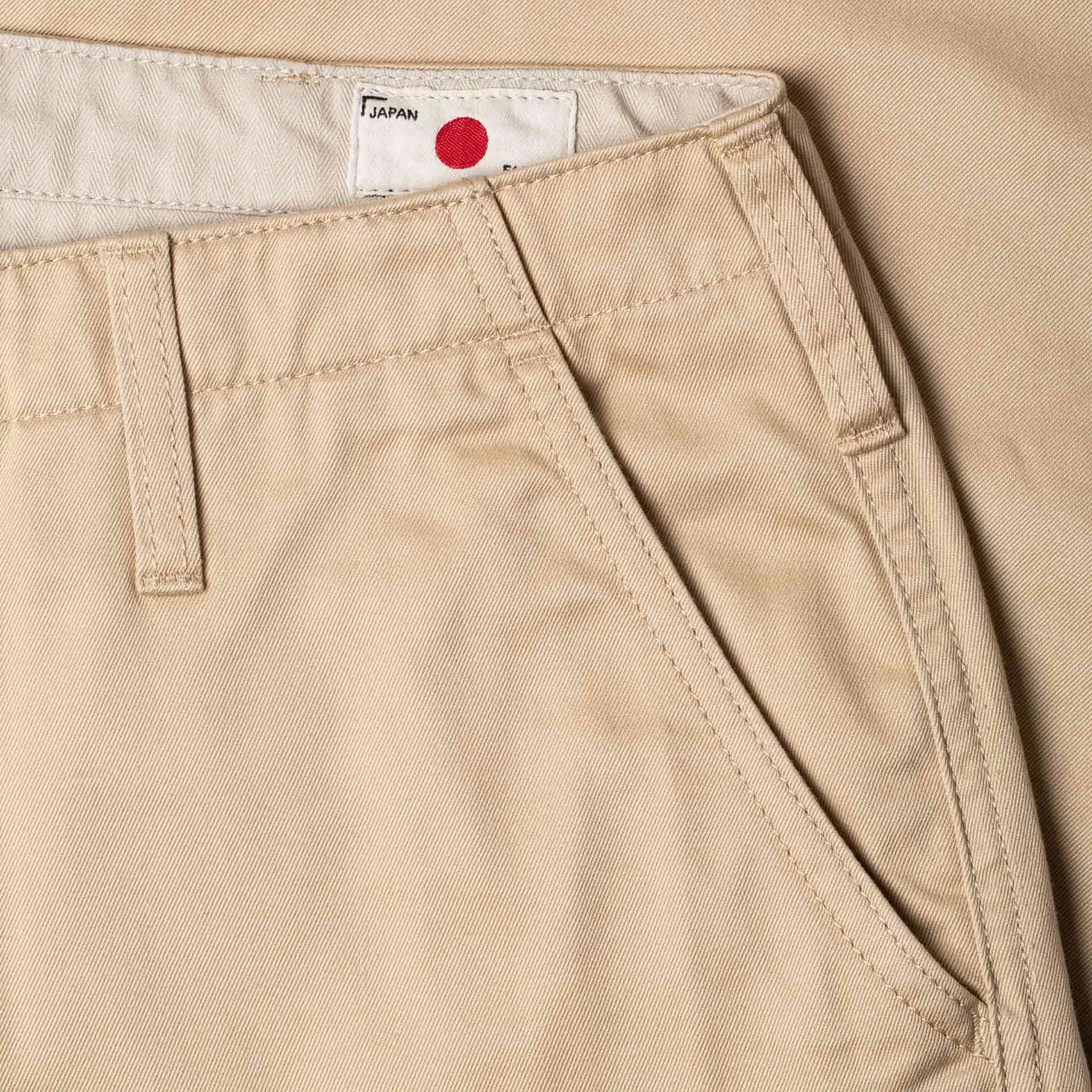 BC-04 RELAXED CHINO 8.5 oz. desert sand sateen twill [CORE]