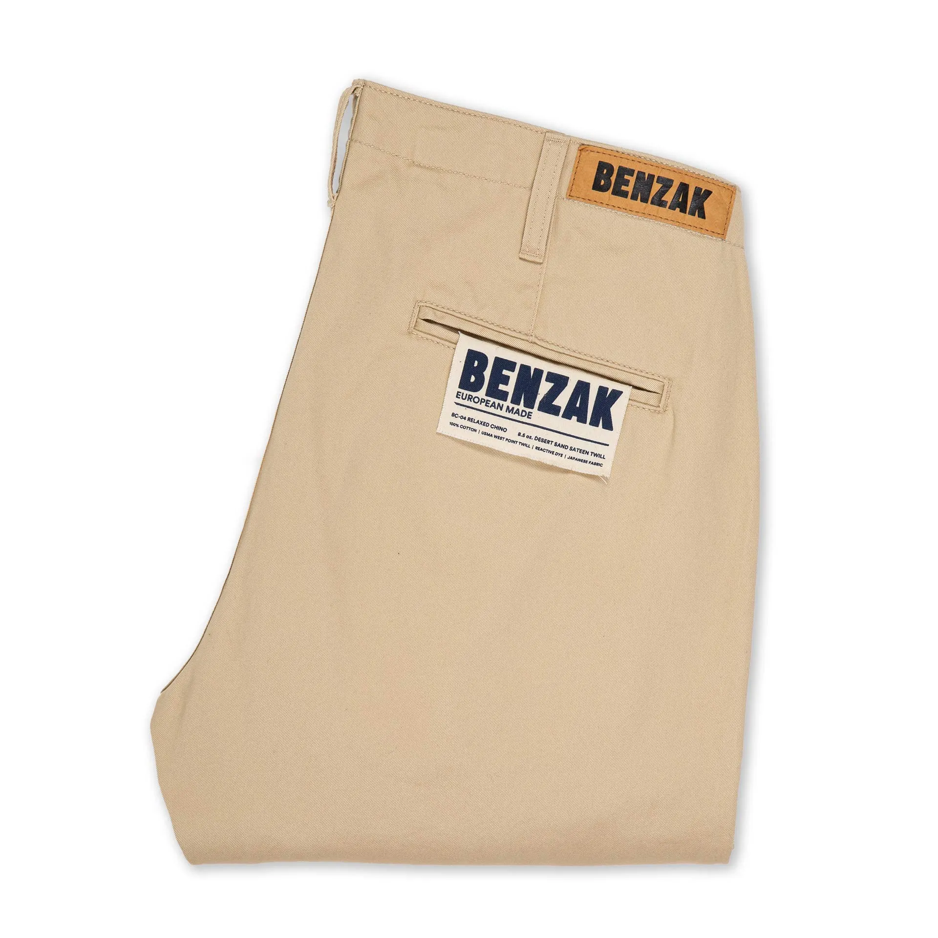 BC-04 RELAXED CHINO 8.5 oz. desert sand sateen twill [CORE]