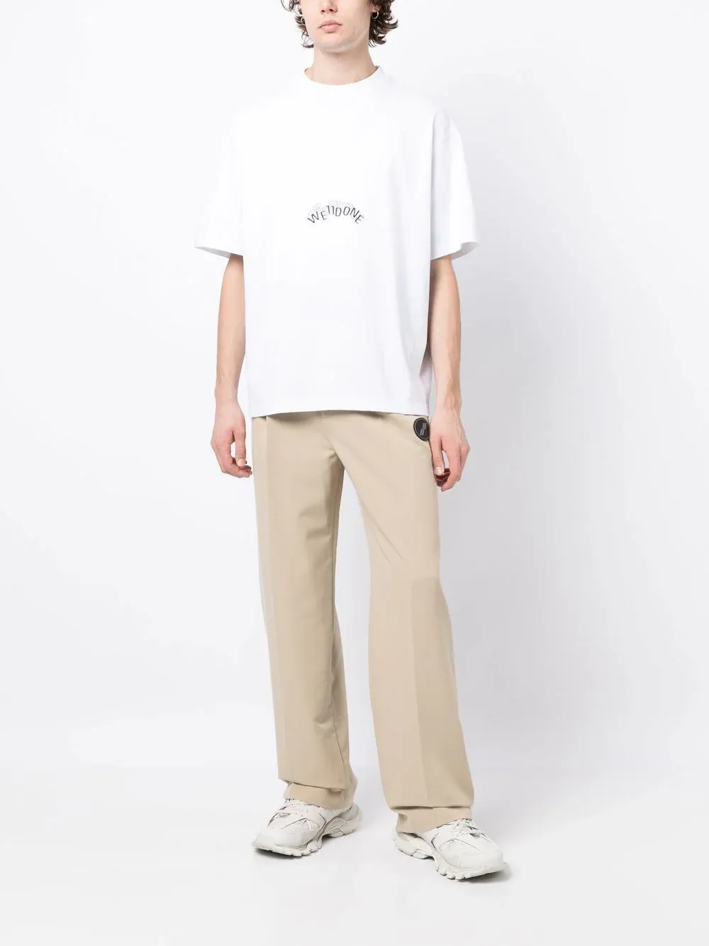 Beige Logo Trousers