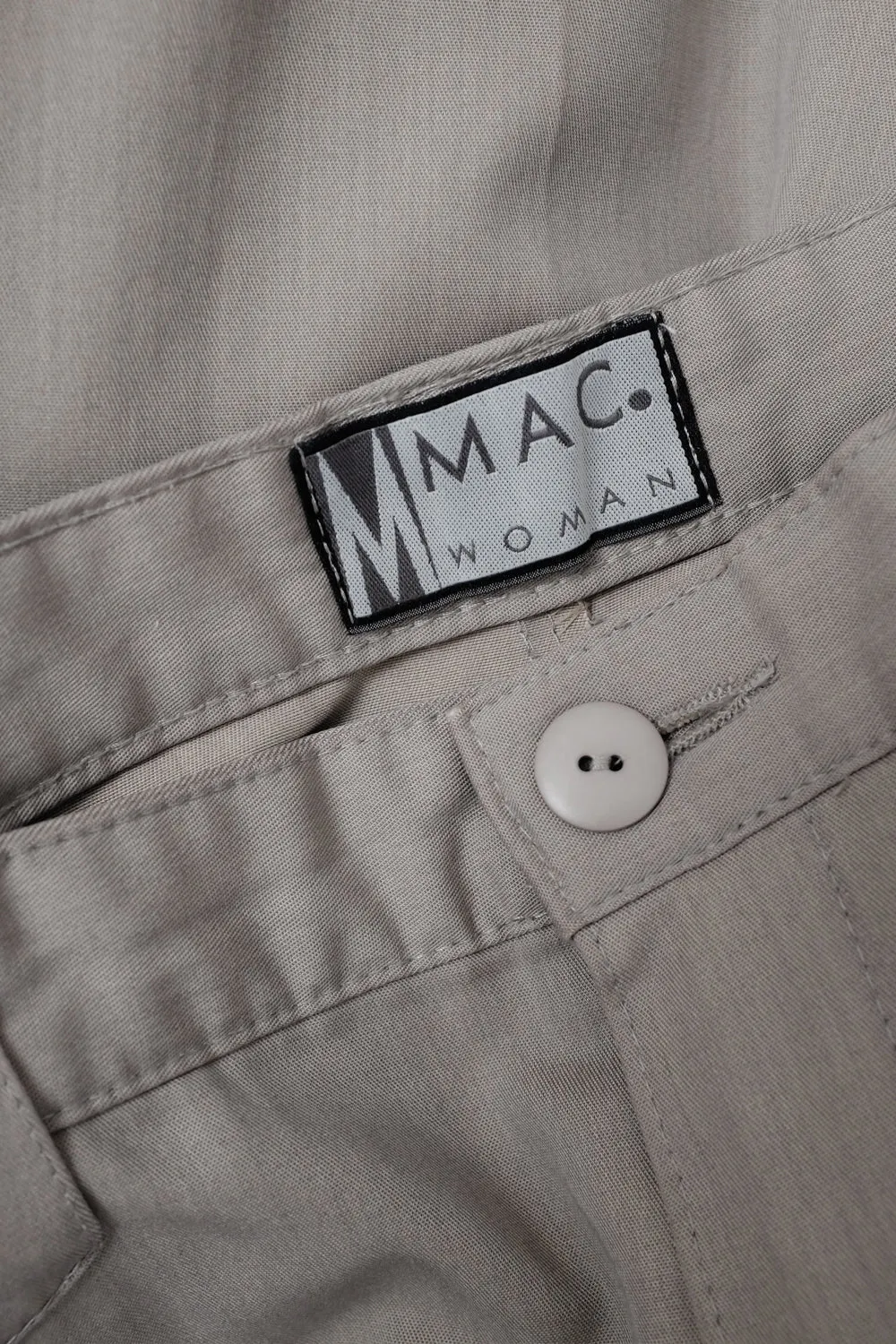 BEIGE PLEATED MAC VINTAGE PANTS