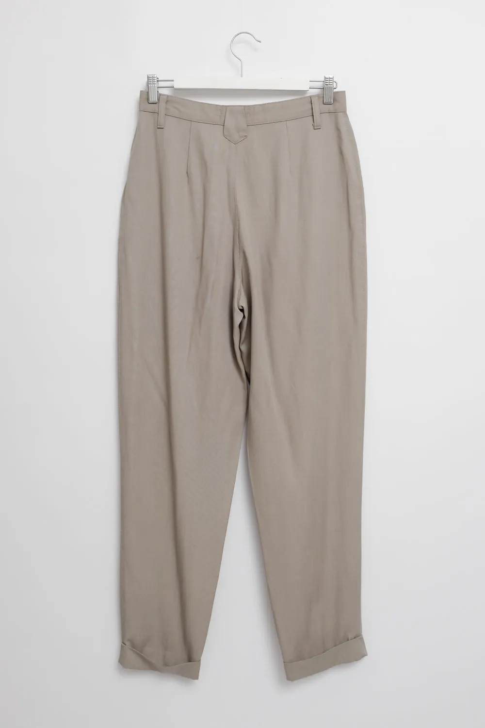 BEIGE PLEATED MAC VINTAGE PANTS