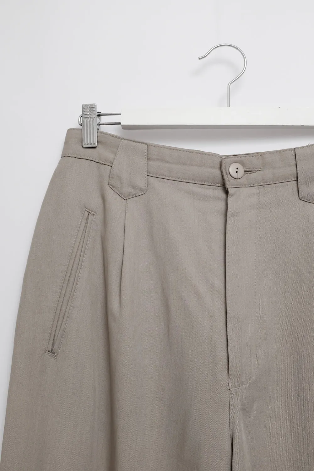 BEIGE PLEATED MAC VINTAGE PANTS