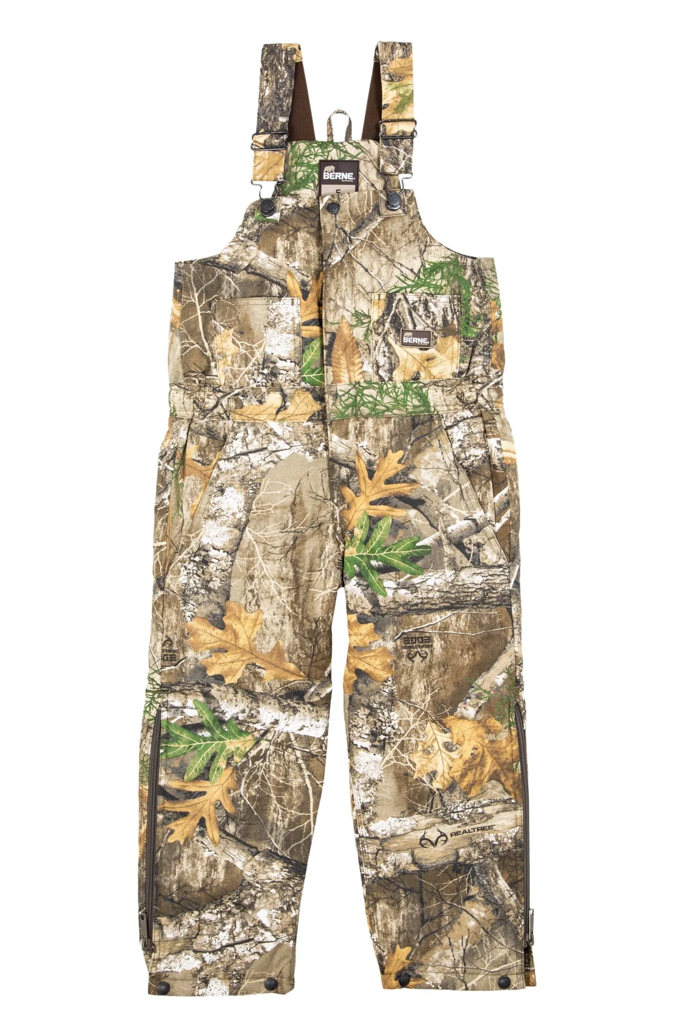 Berne Unisex Realtree Edge 100% Cotton Youth Bucksnort Overall