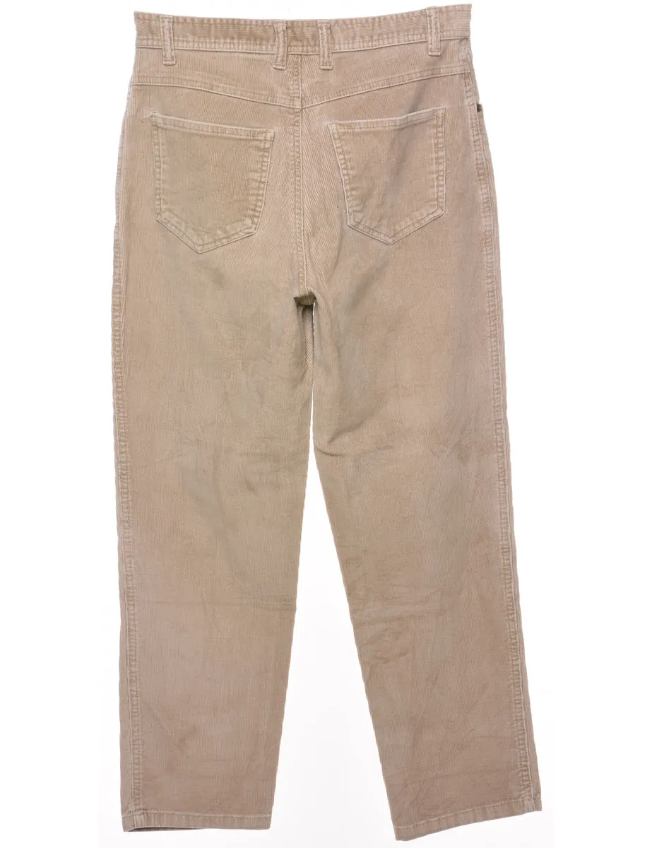 Bill Blass Light Brown Corduroy Trousers - W30 L27