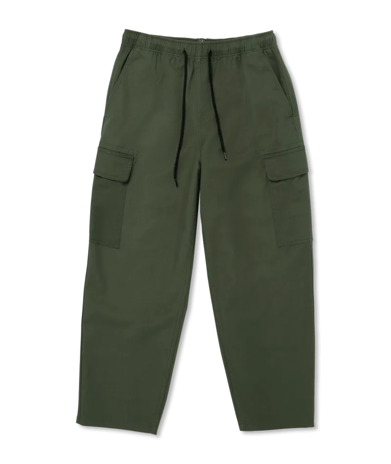 Billow Tapered Cargo Trousers in Squadron Green