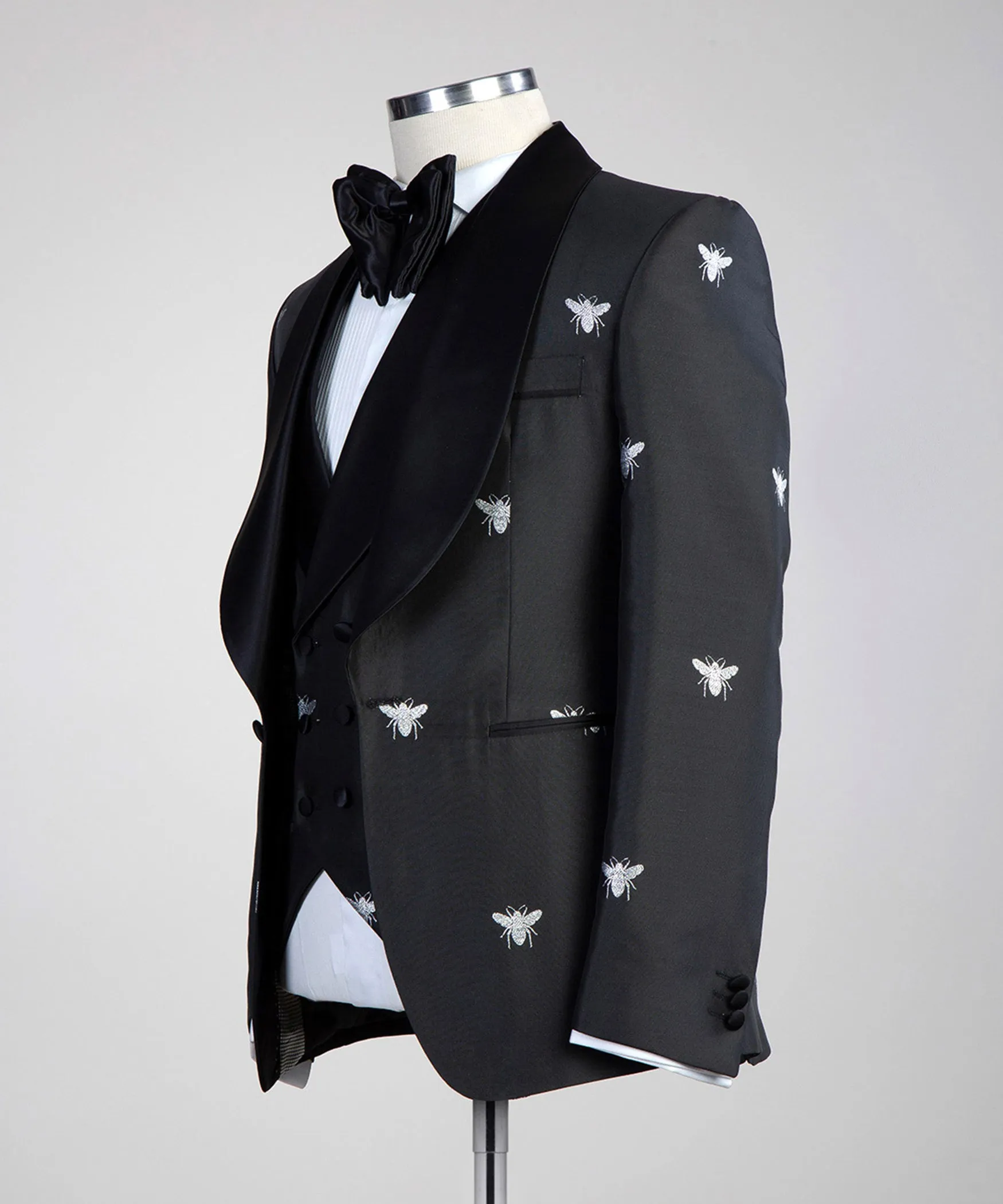 Black and Silver Bee Tuxedo