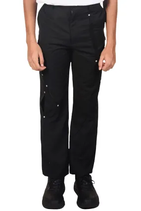 Black Arc Cut Bond Trousers