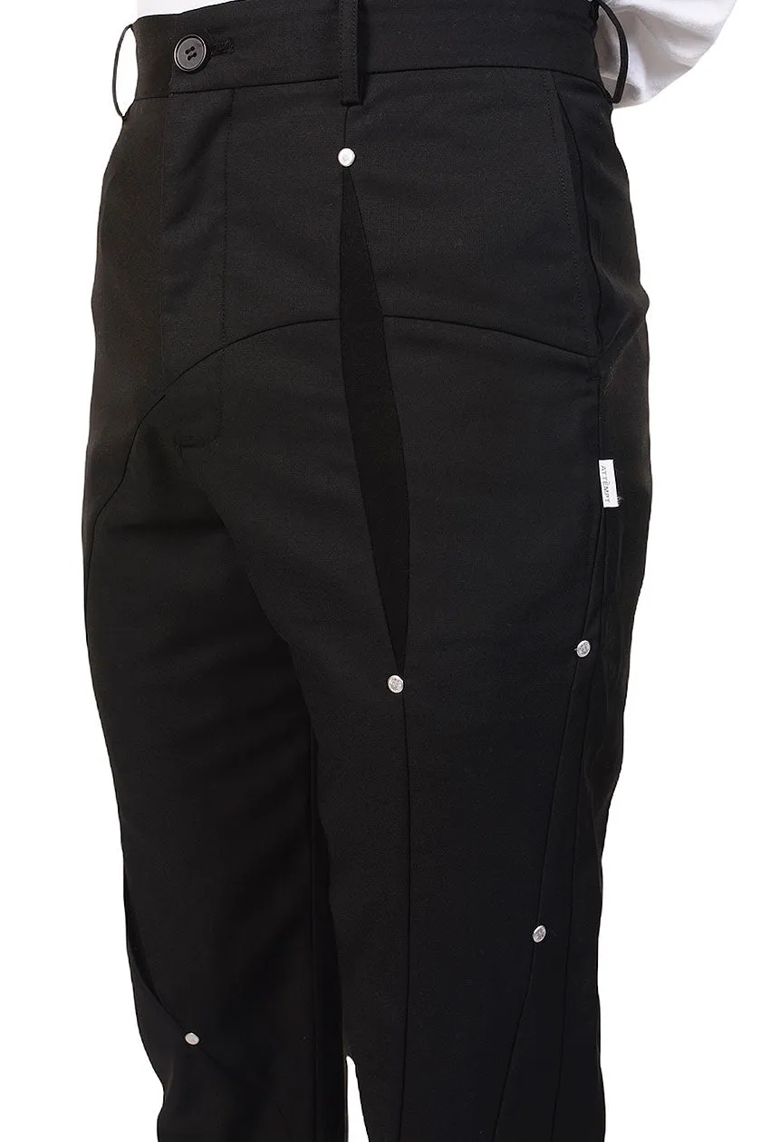 Black Arc Cut Bond Trousers