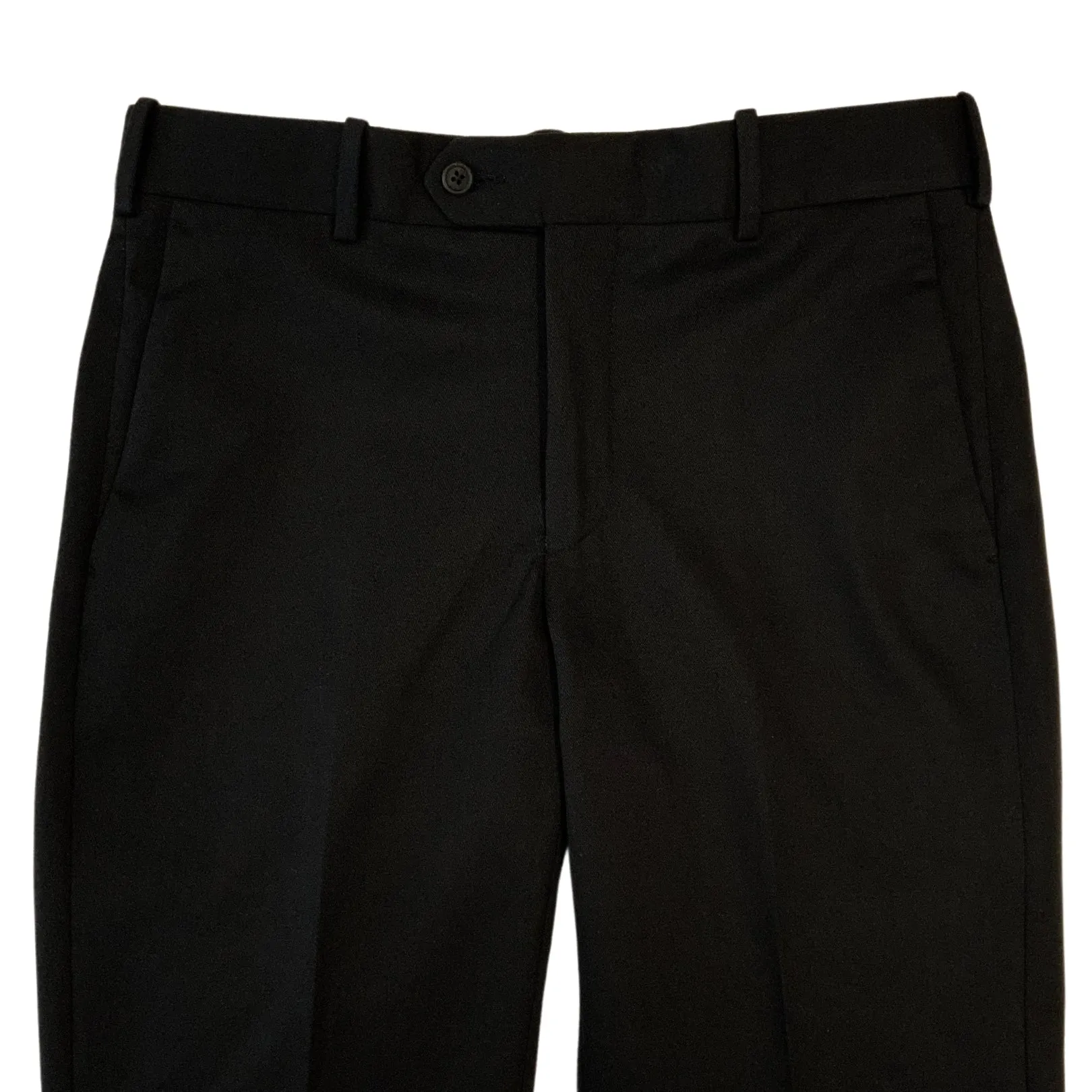 Black Cotton Twill Trouser