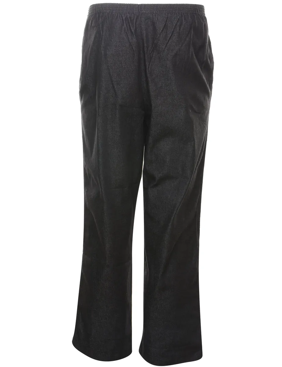 Black Denim Trousers - W26 L28