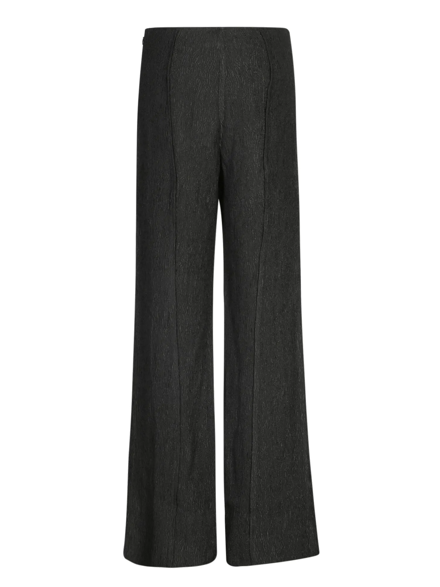 Black Stretch Viscose Flare Pants