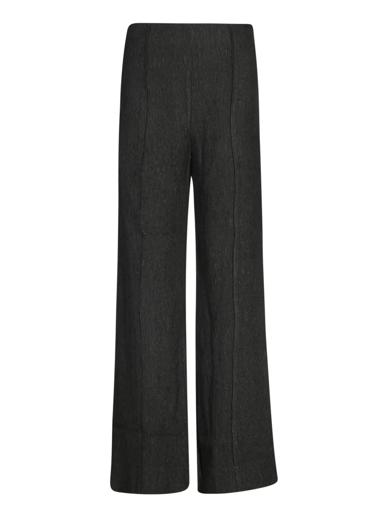 Black Stretch Viscose Flare Pants