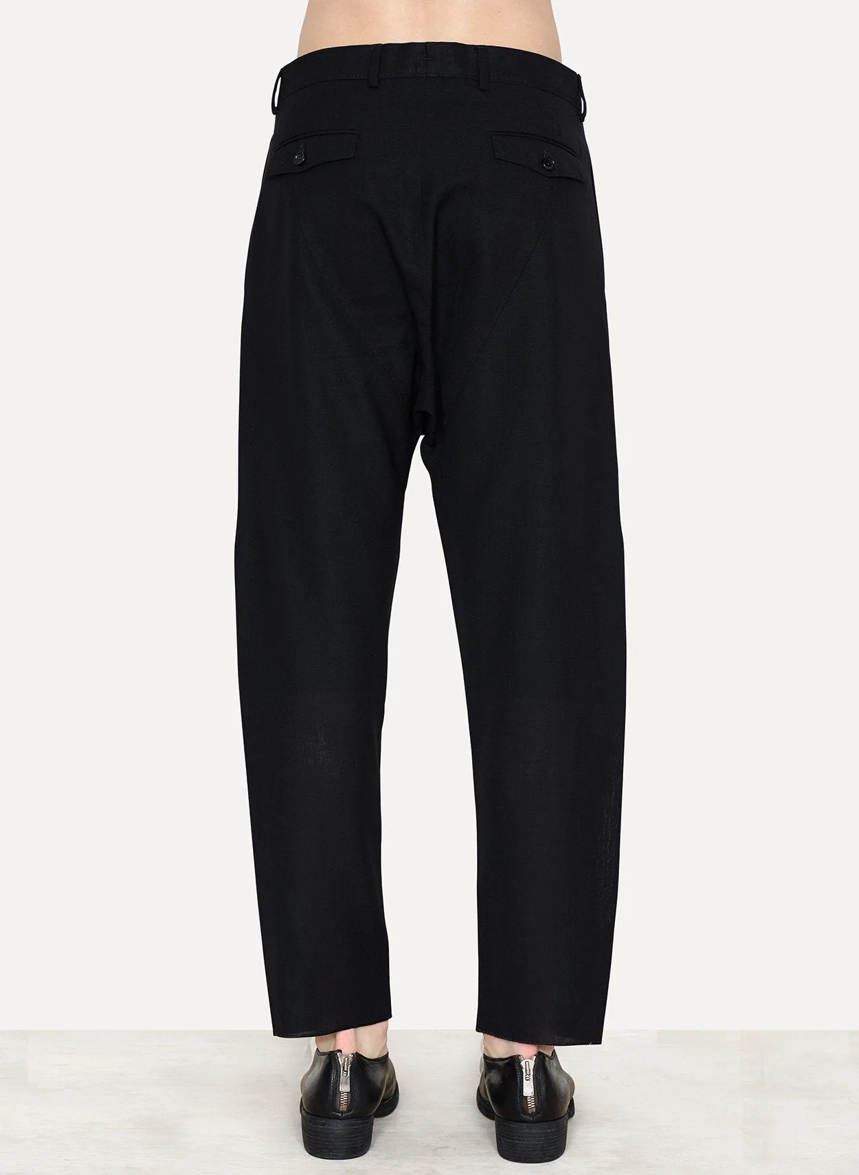 Black Wool Trousers