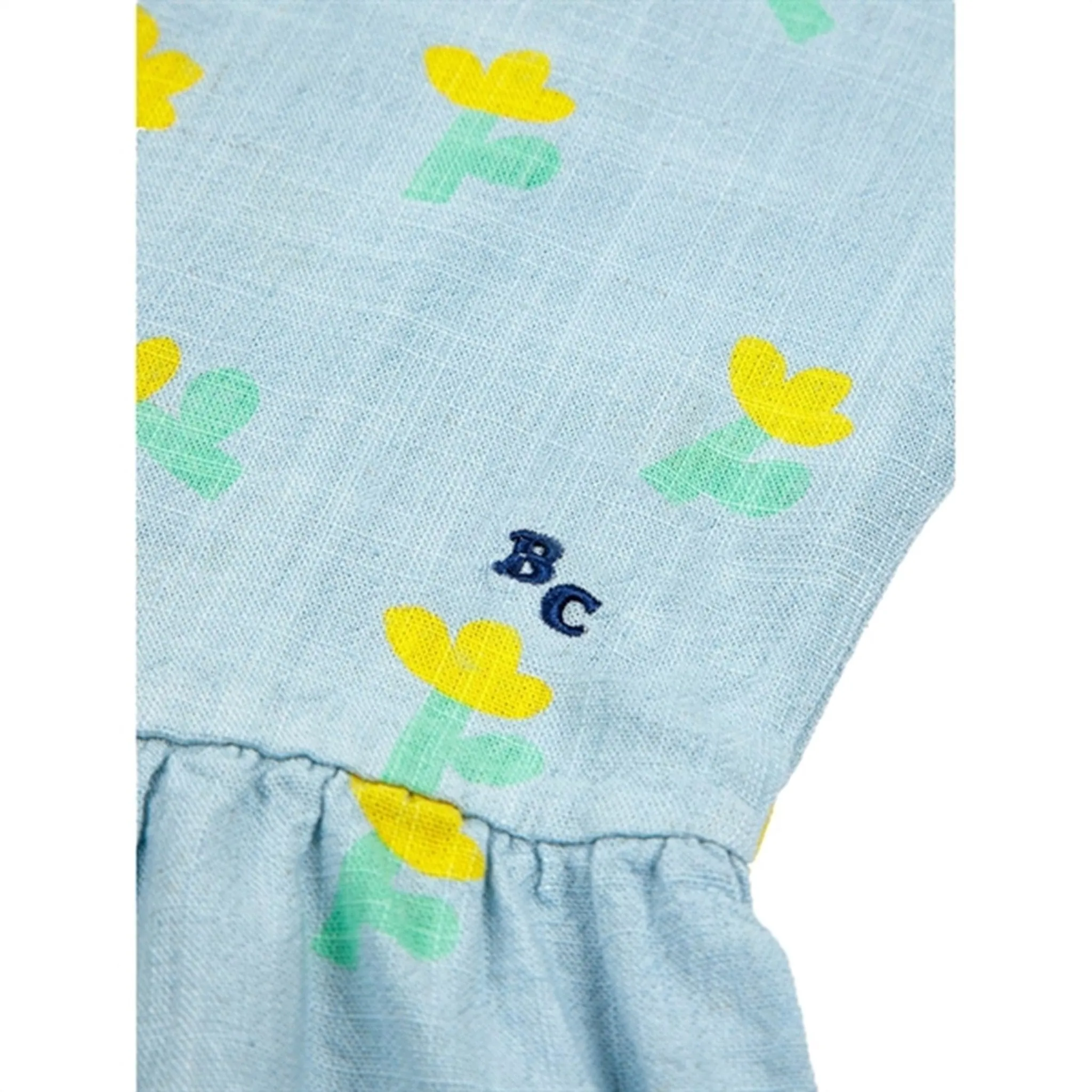 Bobo Choses Light Blue Sea Flower All Over Overall