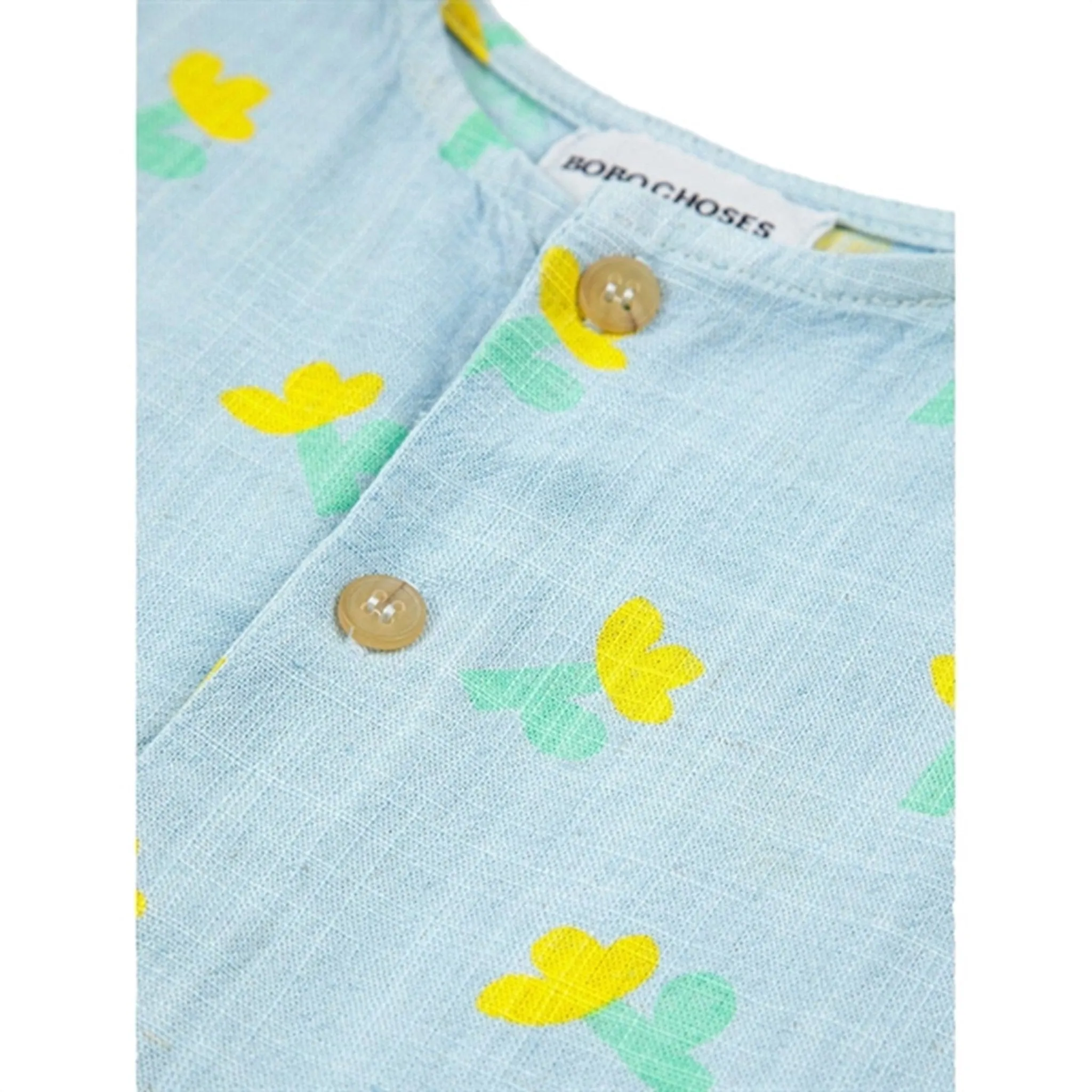 Bobo Choses Light Blue Sea Flower All Over Overall