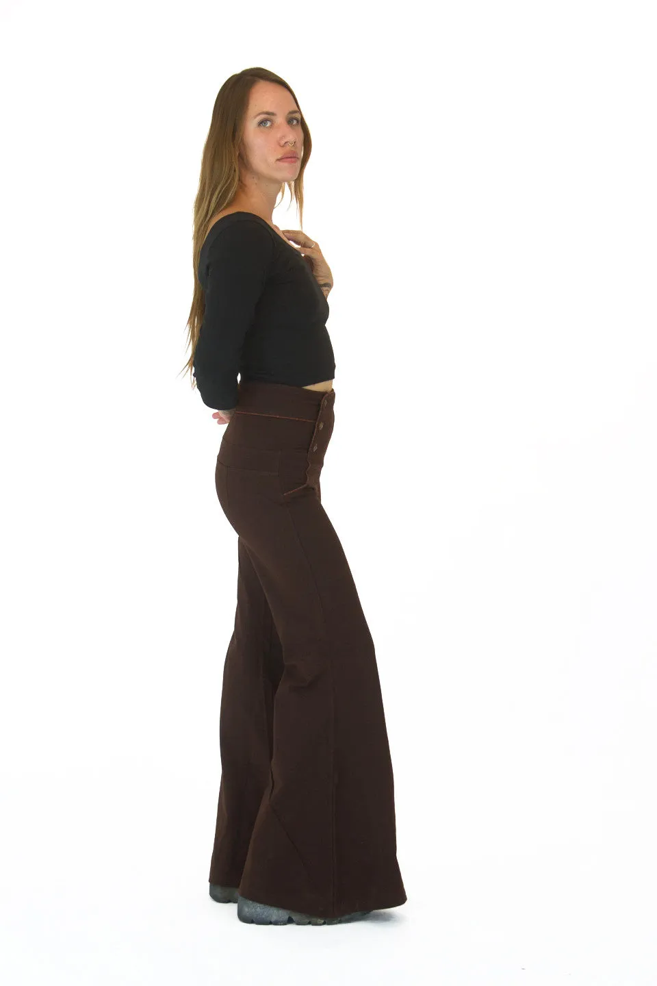 Bridget Pant High Waist Brown~ FINAL SALE