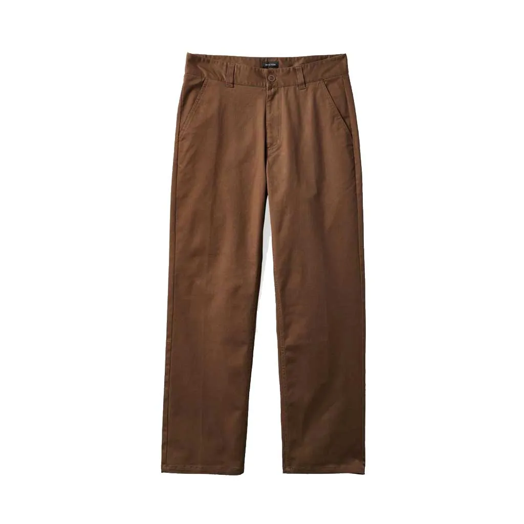 Brixton Choice Chino Relaxed Pant - Dark Earth