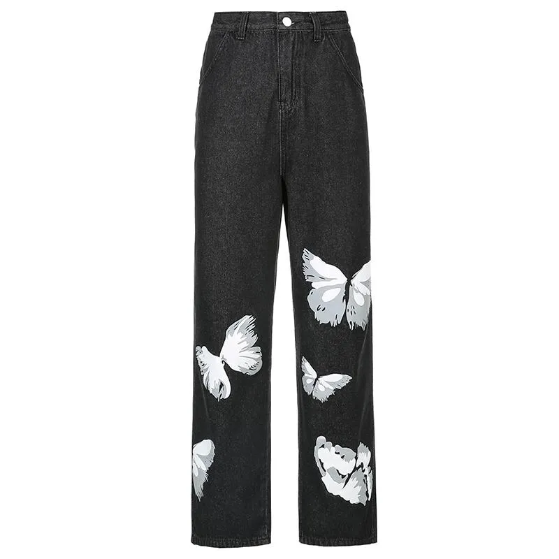 Butterfly Denim Street Pants SD01092