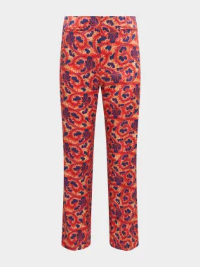 Capri Flute B Trouser in Harvest Coral