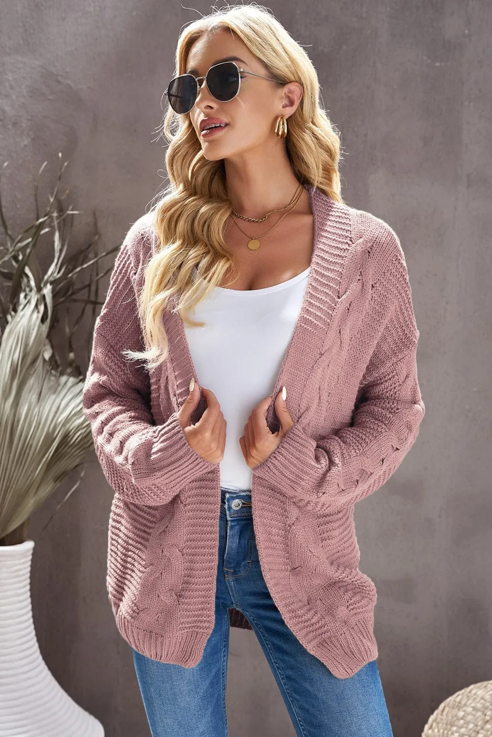 Casual Loose Knit Cardigan