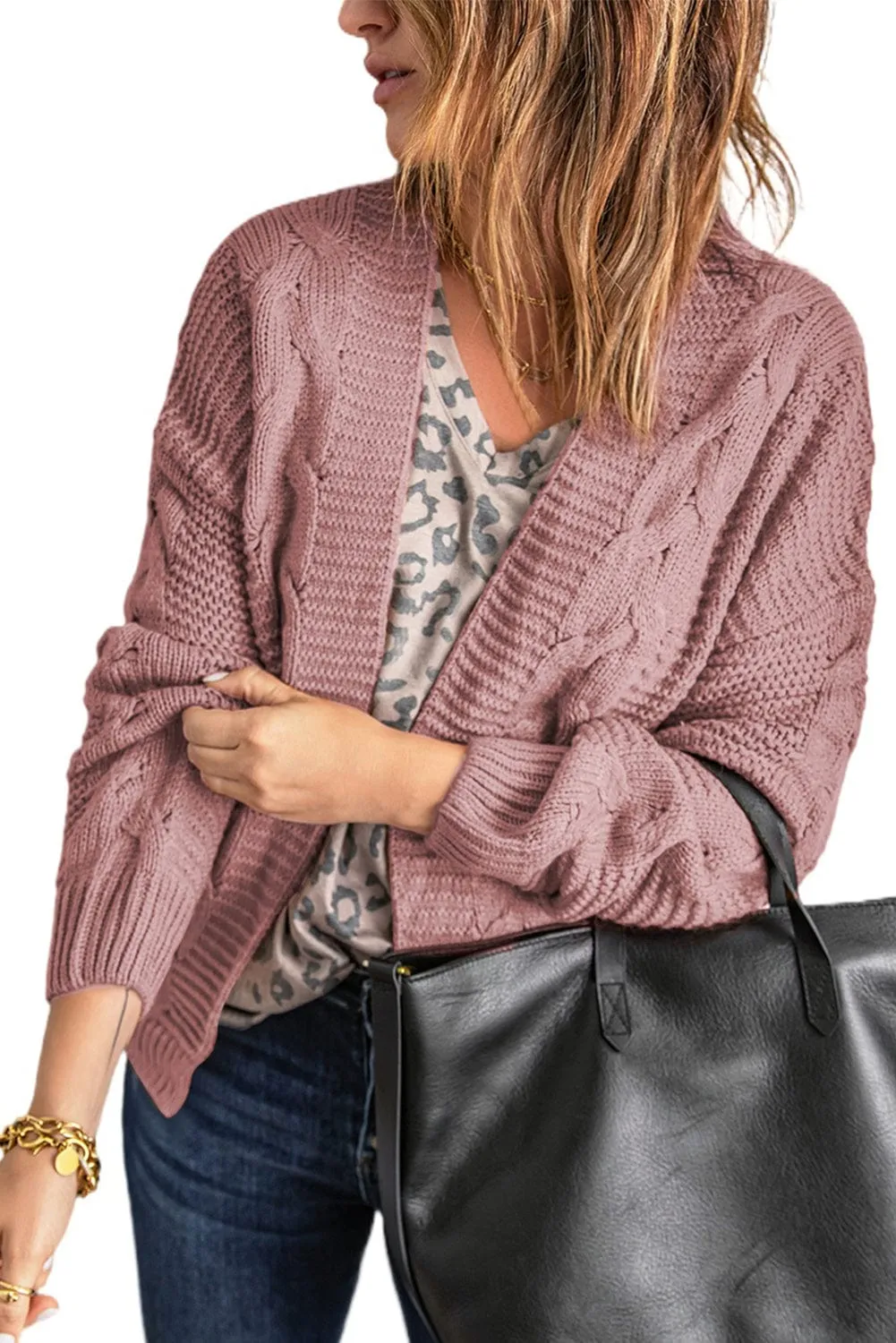 Casual Loose Knit Cardigan