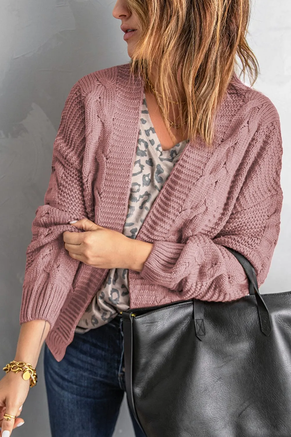 Casual Loose Knit Cardigan