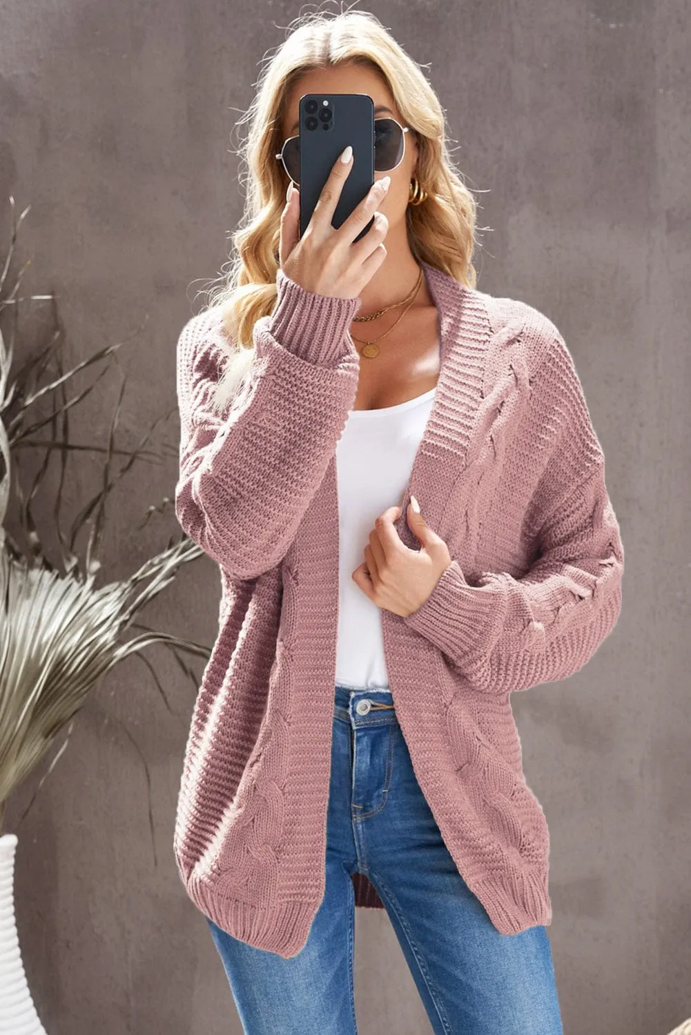 Casual Loose Knit Cardigan