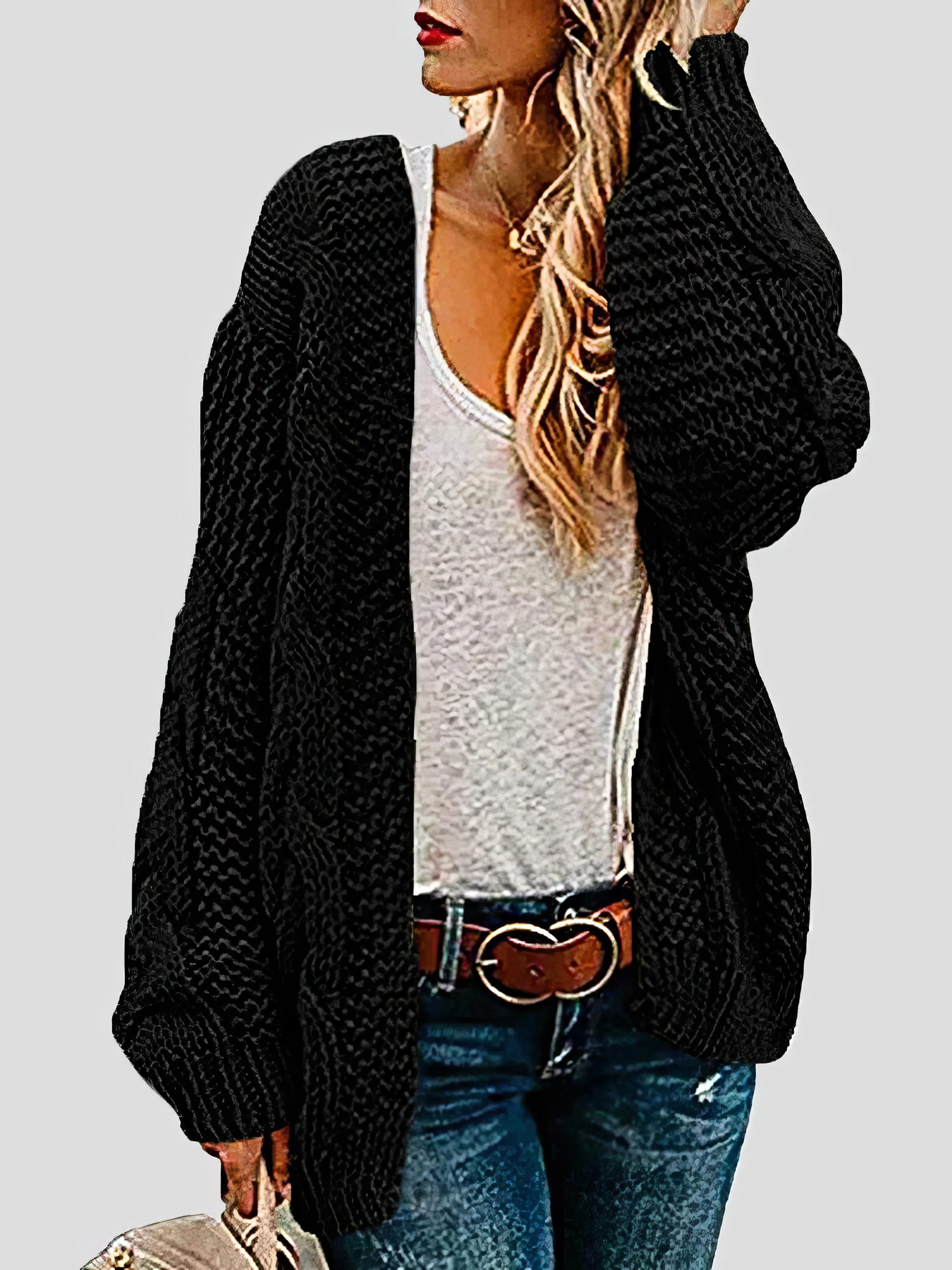 Casual Loose Knit Cardigan