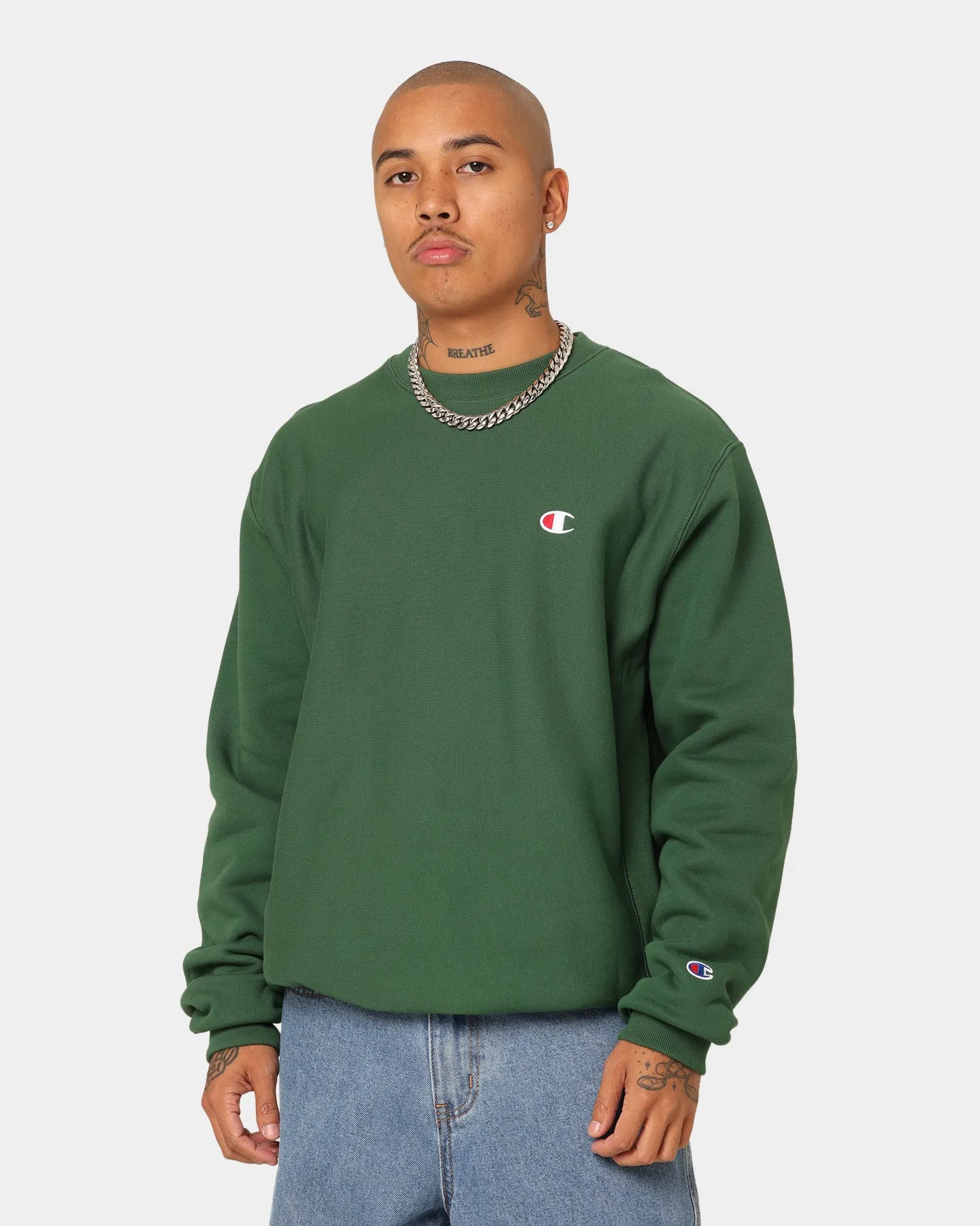 Champion Reverse Weave C Logo Crewneck Lacross