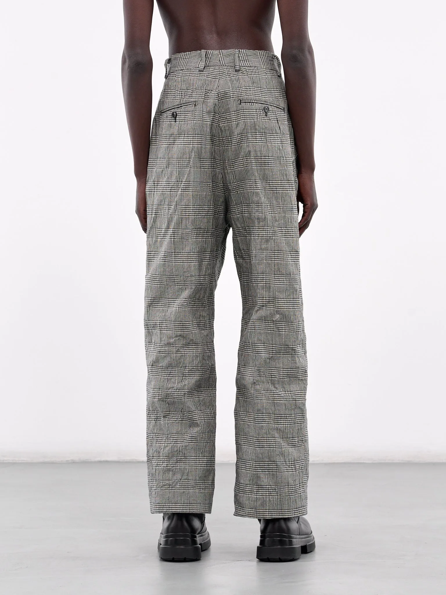 Check Trousers (UA66PA110G-GREY-CHECK)