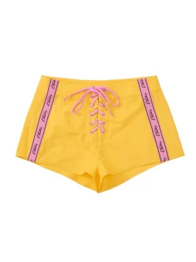 CHILLHANG Retro High Waist Surf Shorts