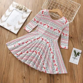 Christmas Toddler Girl Deer Dress